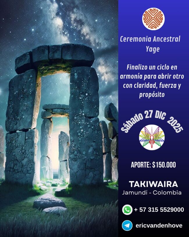 Sábado 27 diciembre Ceremonia Sagrada de Yage Cali - Jamundi