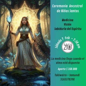 Ceremonia ancestral de niños Santos7 febrero 2026
