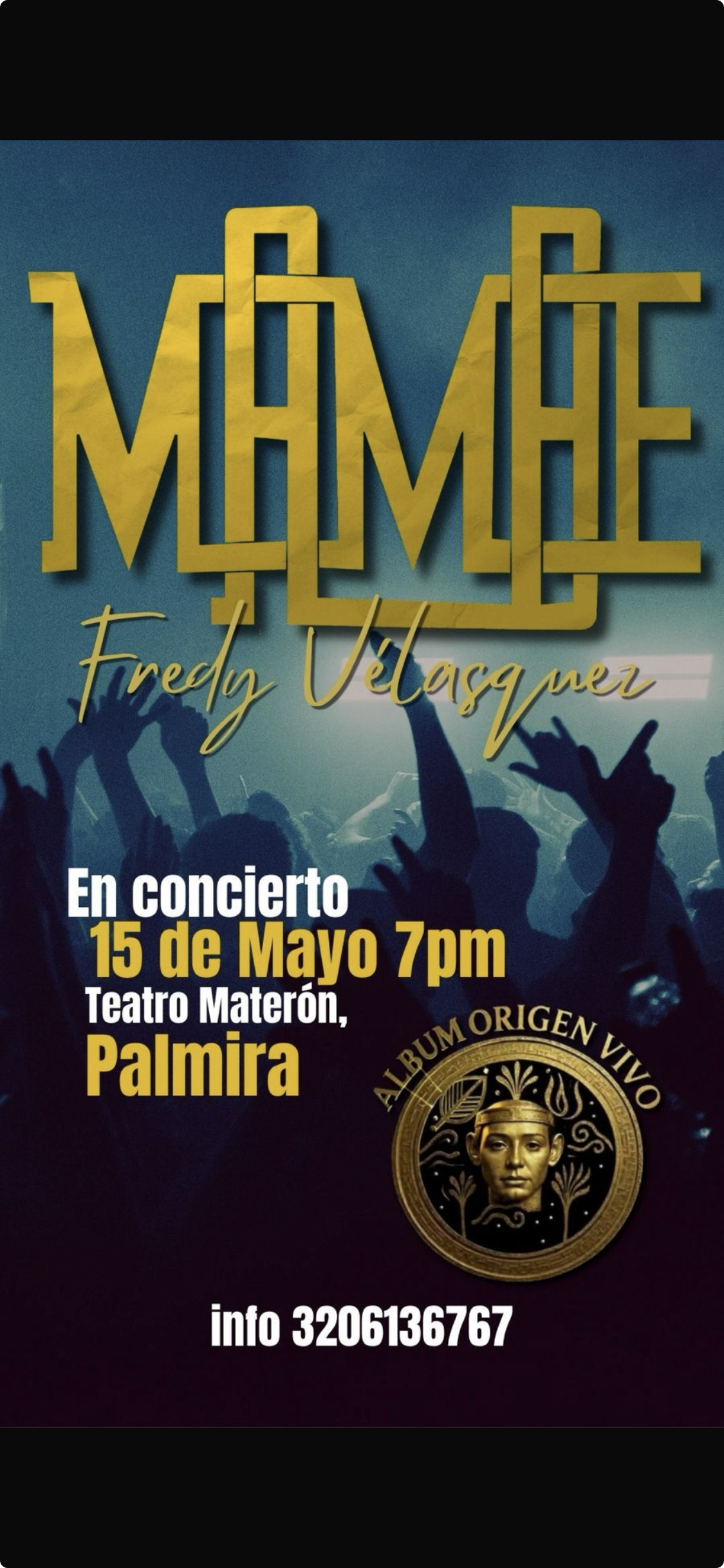 Concierto Fredy Velasquez - 15 mayo - Palmira