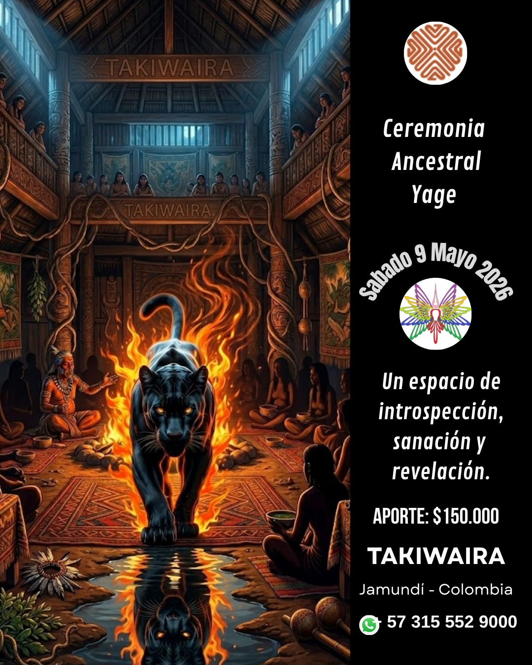 Ceremonia Sagrada de Yage 9 abril 2026 - Cali/Jamundí
