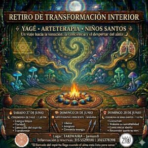 2 ceremonias 27 y 28 junio 2026 (yage, Arteterapia y hongos)