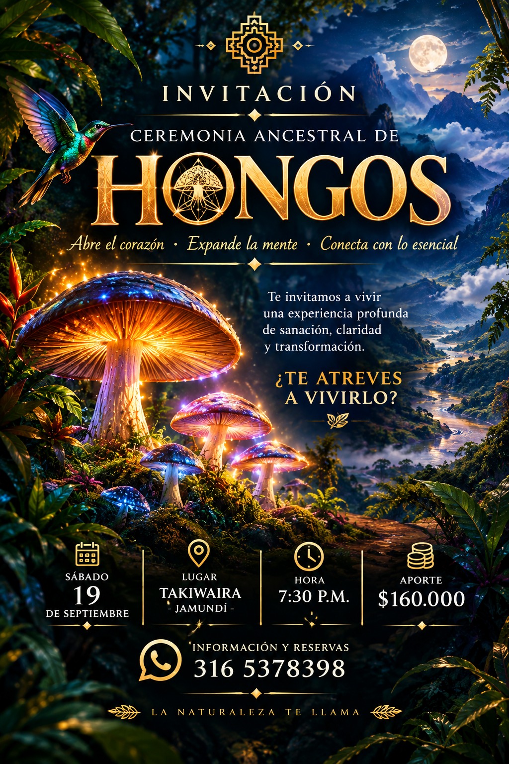 Ceremonia Sagrad de Hongos 19-09-2026
