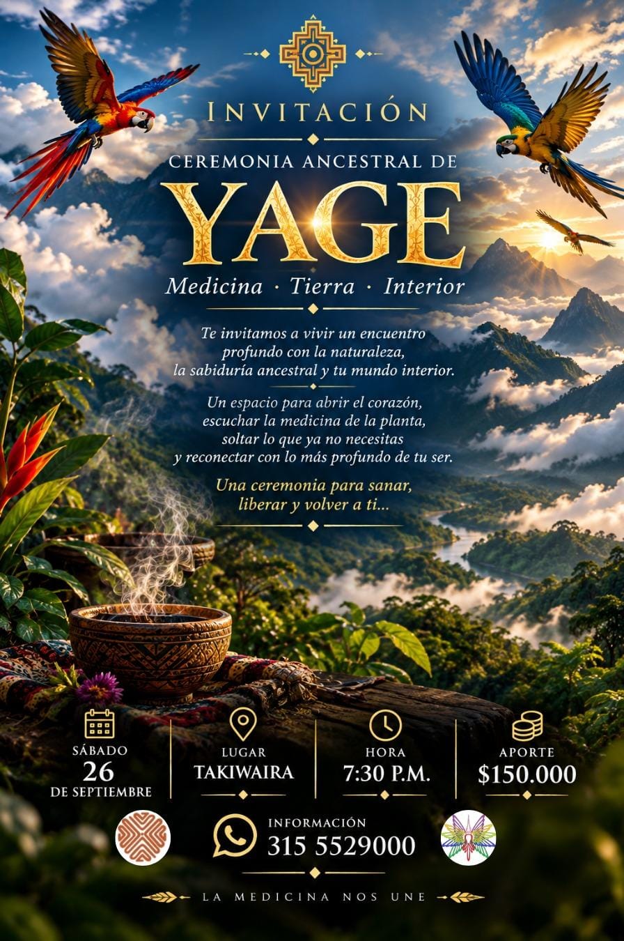 Ceremonia de Yage 26 Septiembre 2026