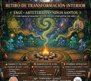2 ceremonias 27 y 28 junio 2026 (yage, Arteterapia y hongos)